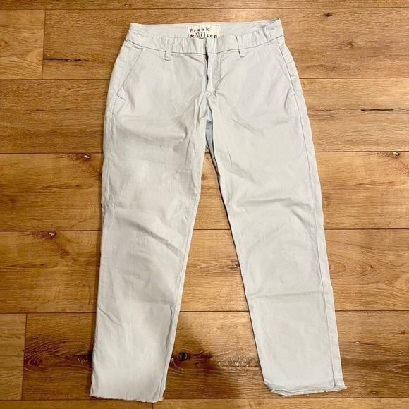 Frank & Eileen WICKLOW The Italian Chino Italian Performance Twill Pants Blue 2 - Picture 2 of 6